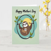 Moederdag Kunstkaart voor in de bomen Kaart (Gele Bloem)