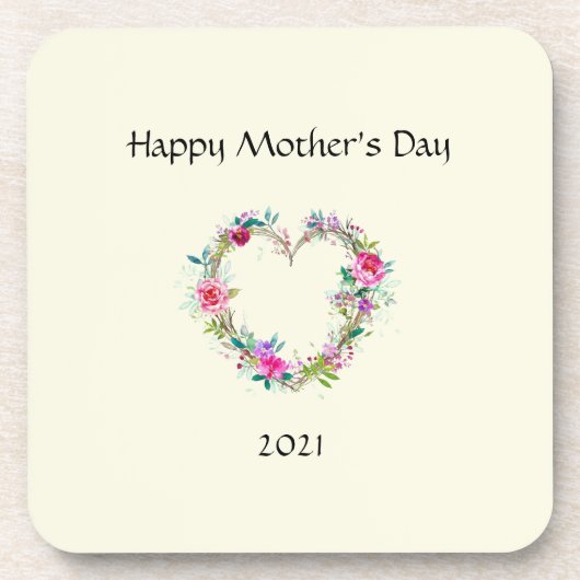 Moederdag kunststof Onderzetters (Voorkant)