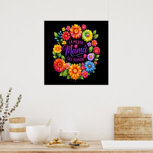Moederdag La Mejor Mama Del Mundo Poster