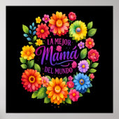 Moederdag La Mejor Mama Del Mundo Poster (Voorkant)