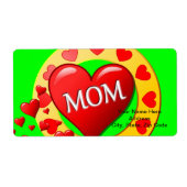 Moederdag labels (Voorkant)