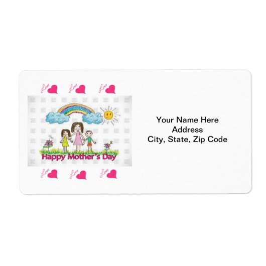 Moederdag labels (Voorkant)