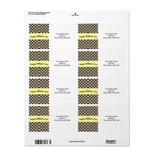 Moederdag labels (Full Sheet)