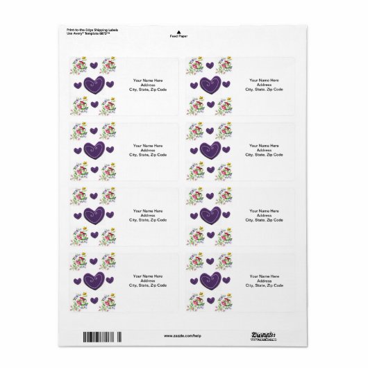 Moederdag labels (Full Sheet)