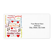 Moederdag labels (Voorkant)