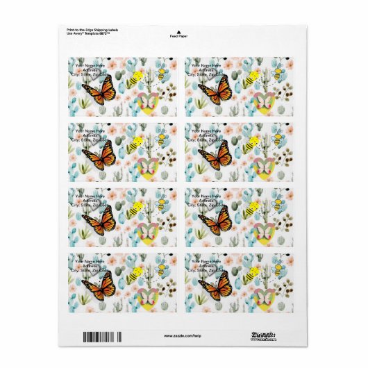 Moederdag labels (Full Sheet)