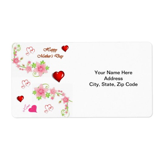 Moederdag labels (Voorkant)