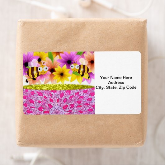 Moederdag labels Bumblebee (Insitu)