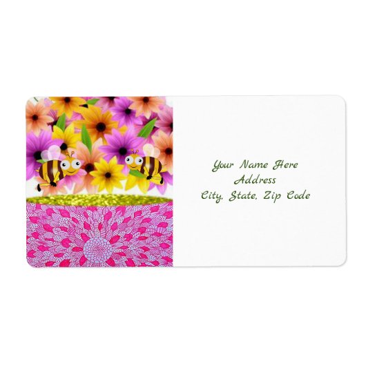 Moederdag labels Bumblebee (Voorkant)