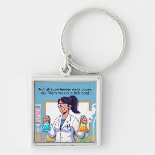 Moederdag Laboratorium Medewerkster Moeder Sleutelhanger