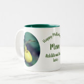 Moederdag Lady Slipper Flower - Aangepast Tweekleurige Koffiemok (Voorkant links)