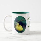 Moederdag Lady Slipper Flower - Aangepast Tweekleurige Koffiemok (Links)