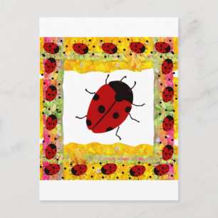 Moederdag Ladybug Briefkaart