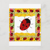 Moederdag Ladybug Briefkaart (Voorkant)
