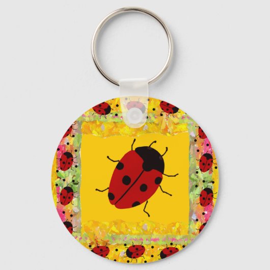 Moederdag Ladybug Sleutelhanger (Voorkant)