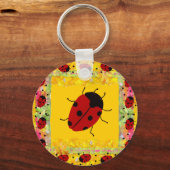 Moederdag Ladybug Sleutelhanger (Voorkant)
