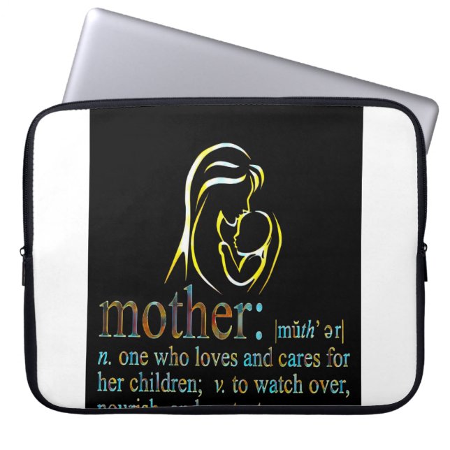 Moederdag  laptop sleeve (Voorkant)