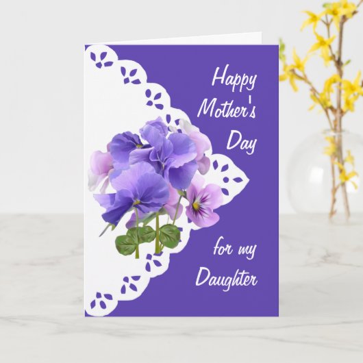 Moederdag  laster kaart (Gele Bloem)