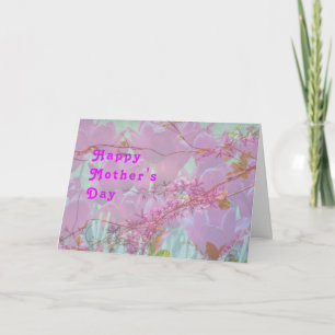Moederdag, Lavender Digital Design met Tulips Kaart