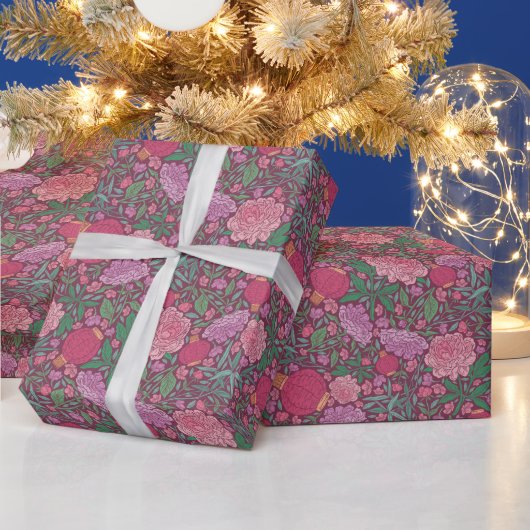 Moederdag lentroze roze roze lantaarn cadeaupapier (Feestdagen)
