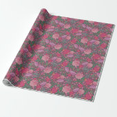 Moederdag lentroze roze roze lantaarn cadeaupapier (Uitgerold)