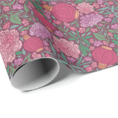 Moederdag lentroze roze roze lantaarn cadeaupapier (Rol Hoek)