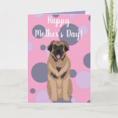 Moederdag Leonberger-kaart Kaart (Voorkant)