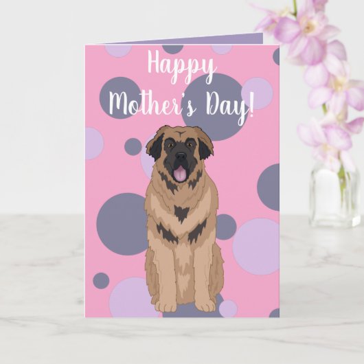 Moederdag Leonberger-kaart Kaart (Orchidee)