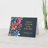 Moederdag Leuk grillig bloemontwerp Kaart (Voorkant)