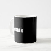 Moederdag leven grappig mamager koffiemok (Voorkant links)