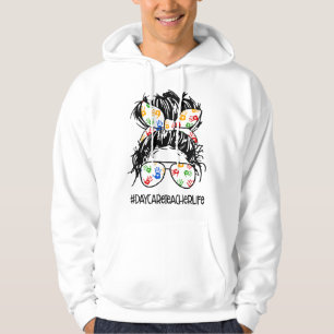 Moederdag Leven van Opvanglerares Rommelig Kapsel  Hoodie