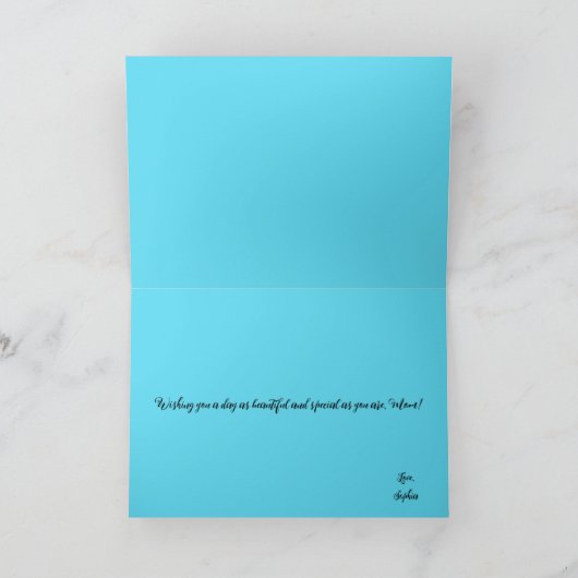 Moederdag Levendige roze en gele bloemen op Pa Bedankkaart (Binnen)