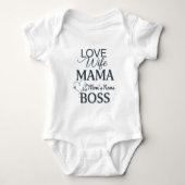 Moederdag - lief mama baas romper (Voorkant)