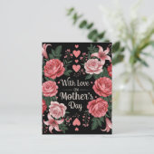 Moederdag Liefde Briefkaart (Staand voorkant)