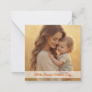 Moederdag Liefde – Een Moment van Pure Gelukzaligh Notitiekaartje