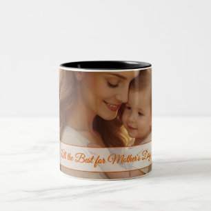Moederdag Liefde – Een Moment van Pure Gelukzaligh Tweekleurige Koffiemok