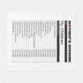 Moederdag Liefde Factuurstrook - Heartfelt Cadeau Fleece Deken (Voorkant (Horizontaal))