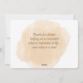 Moederdag Liefde Feestdagenkaart (Achterkant)