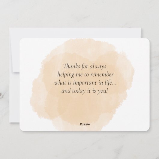 Moederdag Liefde Feestdagenkaart (Achterkant)