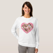 Moederdag Liefde Foto Collage. T-shirt (Voorkant volledig)