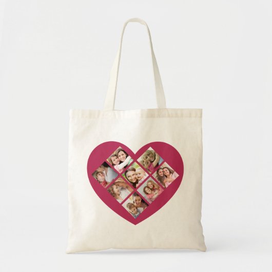 Moederdag Liefde Foto Collage Tote Bag (Voorkant)