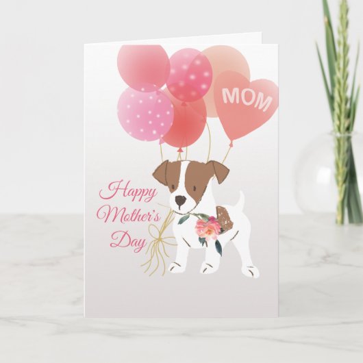 Moederdag Liefde van Jack Russell Terrier Hond Kaart (Voorkant)