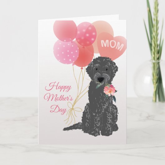 Moederdag Liefde van Labradoodle Hond Kaart (Voorkant)
