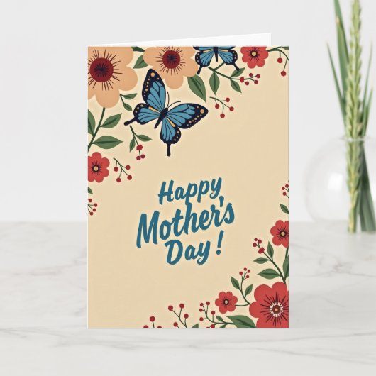 Moederdag Liefde Vrouw Kaart (Voorkant)