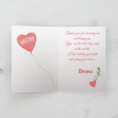 Moederdag Liefde Zwarte Labrador Retriever Hond Kaart (Binnen)