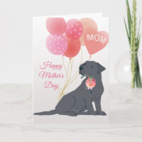Moederdag Liefde Zwarte Labradors Retriever Hond
