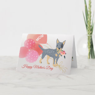Moederdag Liefs van je Australische Cattle Dog Kaart