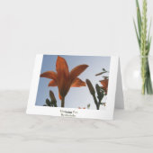 Moederdag Lilies Kaart (Achterkant)