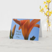 Moederdag Lilies Kaart (Gele Bloem)