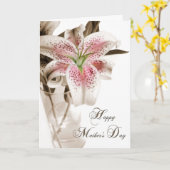 Moederdag Lily Kaart (Gele Bloem)